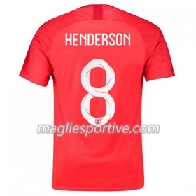 Completo Calcio Inghilterra Henderson 8 Divisa Trasferta Mondiali 2018